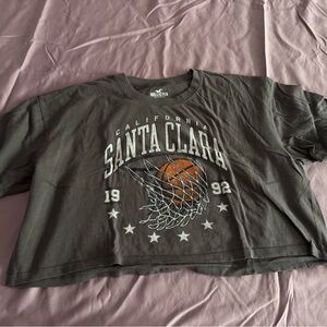 Hollister Cropped Graphic Tee